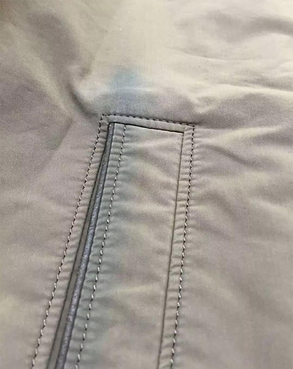 皮边衣物洗涤后裀色怎么办